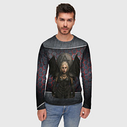 Лонгслив мужской Леди Гага в стиле вампирши, цвет: 3D-принт — фото 2