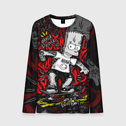 Лонгслив мужской Татуированный барт, цвет: 3D-принт