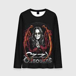 Лонгслив мужской Ozzy Osbourne with wings, цвет: 3D-принт