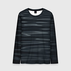 Лонгслив мужской Черная объемная текстура, цвет: 3D-принт