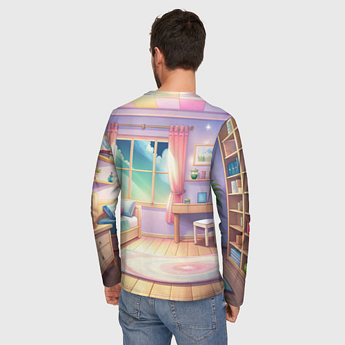 Мужской лонгслив Дандадан Сиратори Айра смущается / 3D-принт – фото 4