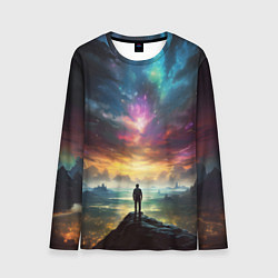 Лонгслив мужской Shocking the cosmos, цвет: 3D-принт