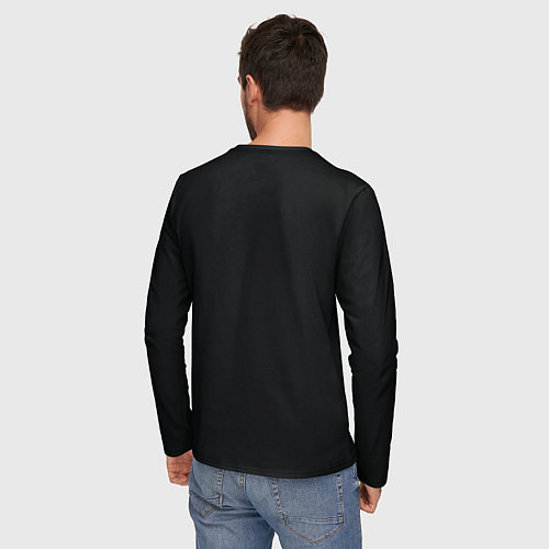 Мужской лонгслив Тилозавр нападает на батискаф с девушкой ужасы / 3D-принт – фото 4