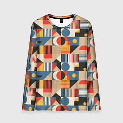 Лонгслив мужской Ритмы Баухауса, цвет: 3D-принт