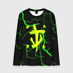 Мужской лонгслив Doom кислотный шторм молнии