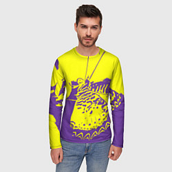 Лонгслив мужской Бабочка-абстракция, цвет: 3D-принт — фото 2