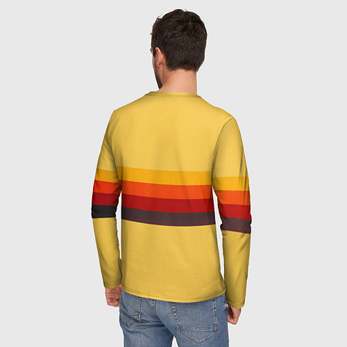 Мужской лонгслив Ретро автобус ГЗА-651 поп-арт / 3D-принт – фото 4