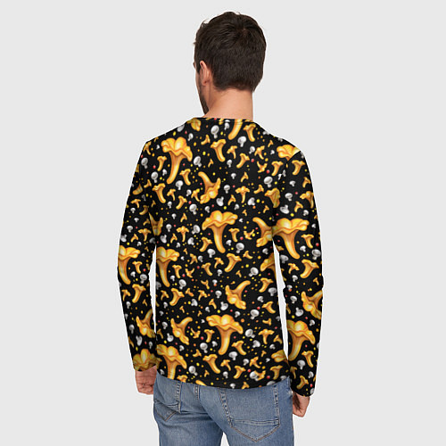 Мужской лонгслив Грибной дождик / 3D-принт – фото 4