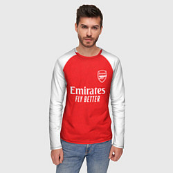 Лонгслив мужской Арсенал Лондон домашняя форма 2025 2026, цвет: 3D-принт — фото 2