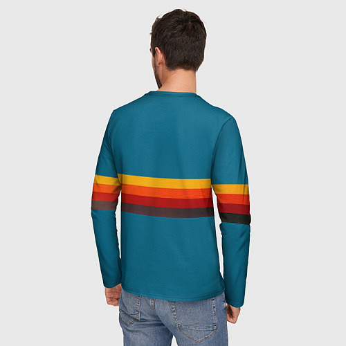 Мужской лонгслив Ретро автобус ЗИЛ 156 поп-арт / 3D-принт – фото 4