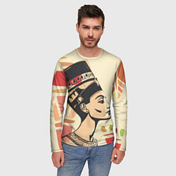 Лонгслив мужской Нефертити, цвет: 3D-принт — фото 2