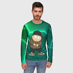 Лонгслив мужской Эрик Картман одет как подросток, цвет: 3D-принт — фото 2