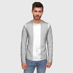 Лонгслив мужской Color white grey, цвет: 3D-принт — фото 2