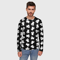 Лонгслив мужской Annoying dog pattern - Undertale, цвет: 3D-принт — фото 2