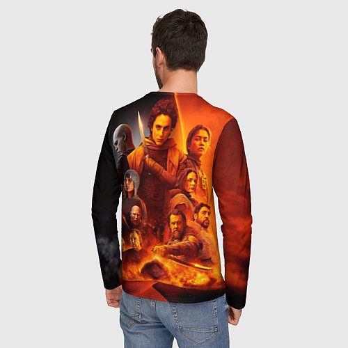 Мужской лонгслив Главные герои Dune part two / 3D-принт – фото 4