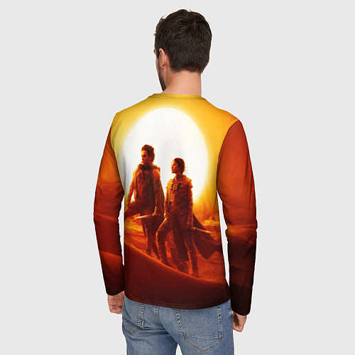 Мужской лонгслив Пол Атрейдес и Чани Dune part two / 3D-принт – фото 4