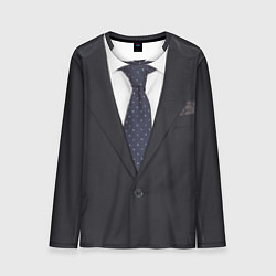 Лонгслив мужской Костюм деловой и на свадьбу, цвет: 3D-принт