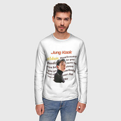 Лонгслив мужской Чонгук - BTS, цвет: 3D-принт — фото 2