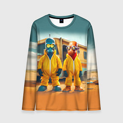 Лонгслив мужской Zoidberg and Bender - Breaking bad soap opera, цвет: 3D-принт