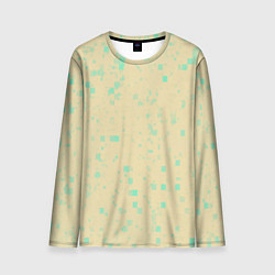 Лонгслив мужской Color beige turquoise, цвет: 3D-принт