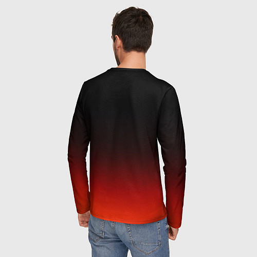 Мужской лонгслив Пародия - Криминальное чтиво с мопсами / 3D-принт – фото 4