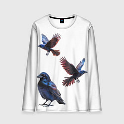 Мужской лонгслив Вороны