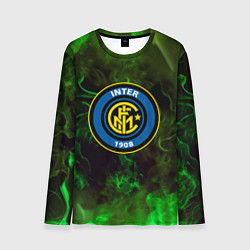 Лонгслив мужской Интер кислотный огонь, цвет: 3D-принт
