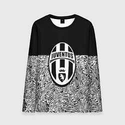 Лонгслив мужской Juventus отпечатки текстура, цвет: 3D-принт