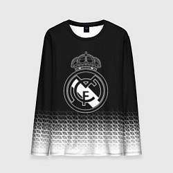 Лонгслив мужской Реал Мадрид текстура геометрия, цвет: 3D-принт