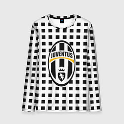 Лонгслив мужской Ювентус клетка геометрия, цвет: 3D-принт