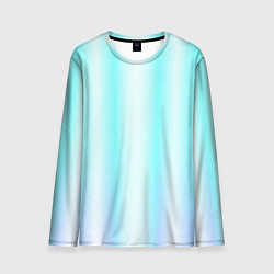 Лонгслив мужской Neon white blue lines, цвет: 3D-принт