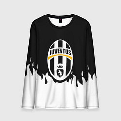 Лонгслив мужской Juventus белый огонь, цвет: 3D-принт