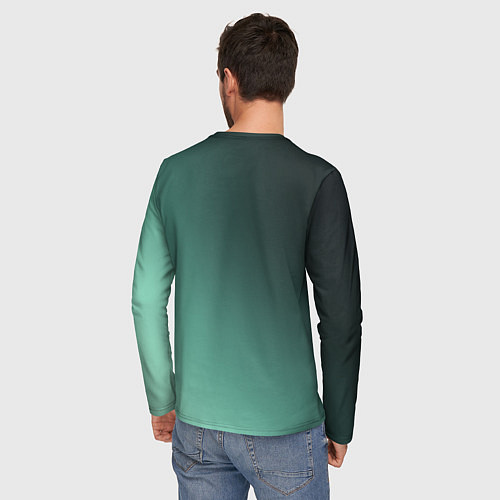 Мужской лонгслив Петухи - карты деньги два ствола / 3D-принт – фото 4