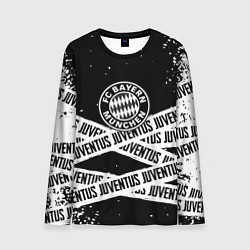 Лонгслив мужской Бавария Мюнхен x Ювентус, цвет: 3D-принт