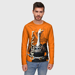 Лонгслив мужской Гусидо - путь гуся, цвет: 3D-принт — фото 2