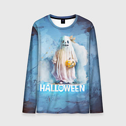 Лонгслив мужской Приведение на halloween, цвет: 3D-принт