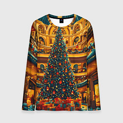 Лонгслив мужской Московская новогодняя елка, цвет: 3D-принт