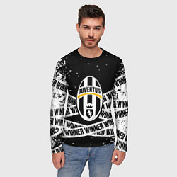 Лонгслив мужской Juventus подедитель краски, цвет: 3D-принт — фото 2