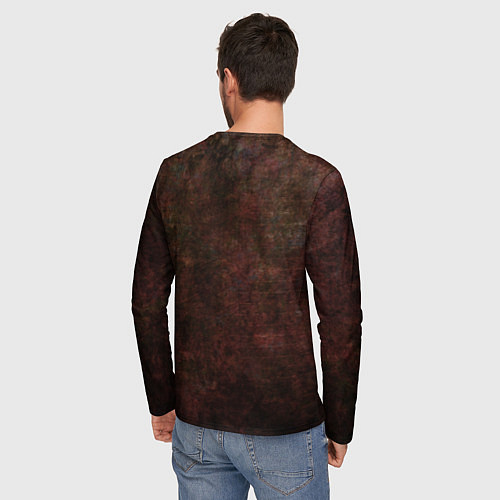Мужской лонгслив Школа волка Каэр Морхен на темном фоне / 3D-принт – фото 4