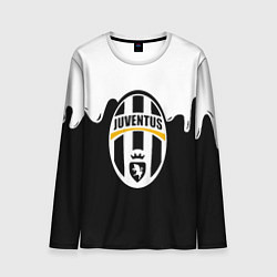 Лонгслив мужской Juventus капли красок, цвет: 3D-принт