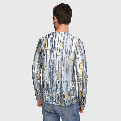 Мужской лонгслив Новогодний дождик / 3D-принт – фото 4