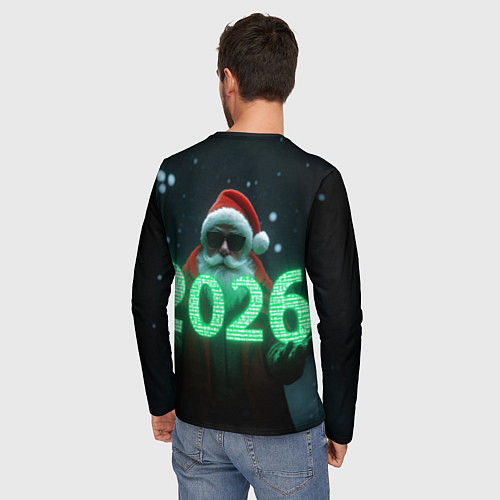 Мужской лонгслив Кибер дед / 3D-принт – фото 4