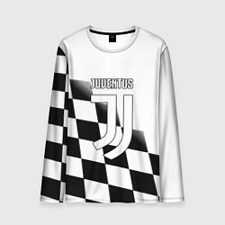 Лонгслив мужской Ювентус клетка краски, цвет: 3D-принт