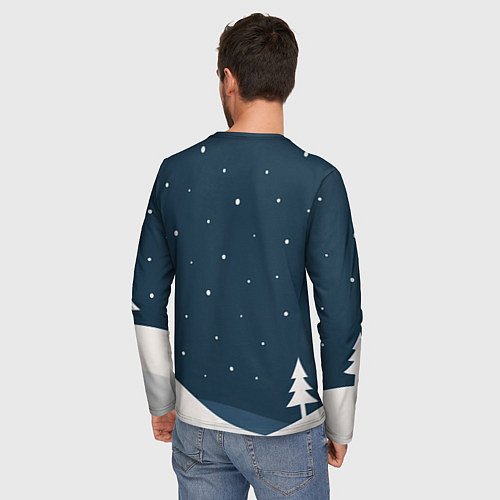 Мужской лонгслив 2026 вперед к мечте / 3D-принт – фото 4