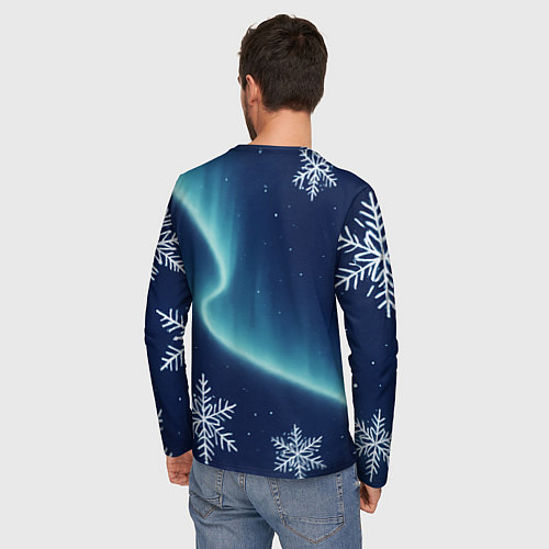 Мужской лонгслив С Новым 2026 годом / 3D-принт – фото 4