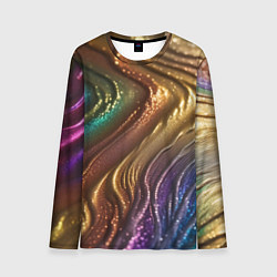 Мужской лонгслив Сморщенные складочки жидкости