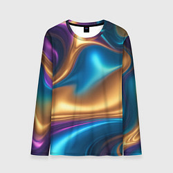 Лонгслив мужской Сплавы разноцветные, цвет: 3D-принт