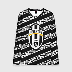 Лонгслив мужской Ювентус полосы линии спорт, цвет: 3D-принт