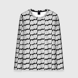 Лонгслив мужской Символы валькнут как защитная кольчуга, цвет: 3D-принт