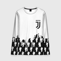 Мужской лонгслив Ювентус краски люди